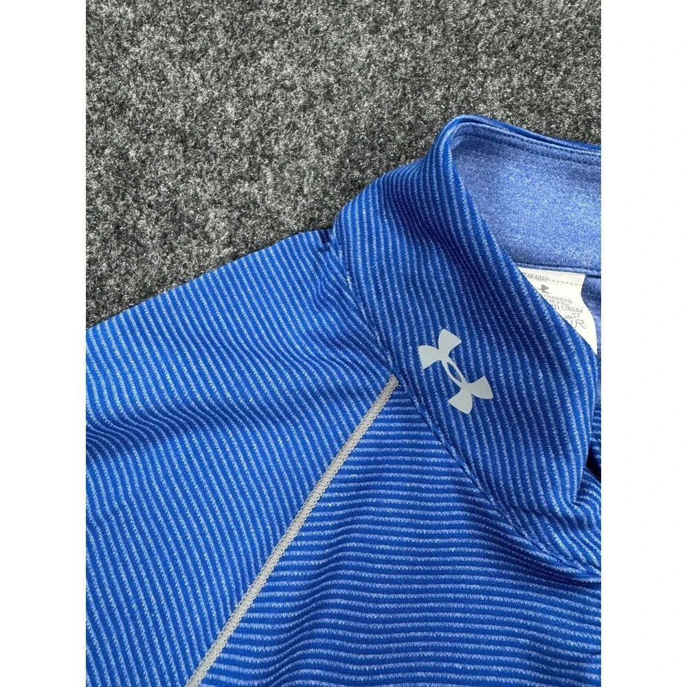 Under Armour Chicago Cubs Womens XL 1/4 Zip Pullover Blue MLB Fitted